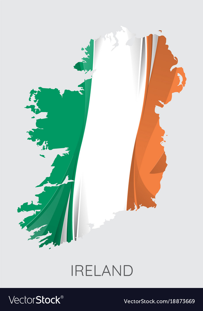 Map of ireland Royalty Free Vector Image VectorStock