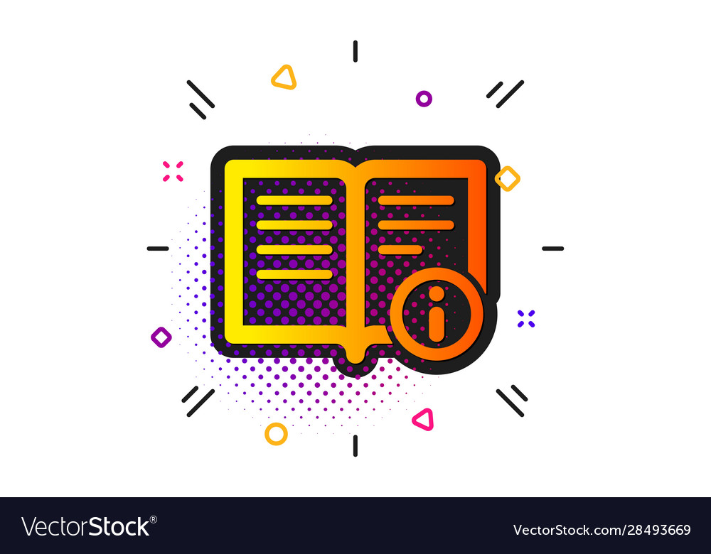 Technical information icon instruction sign Vector Image