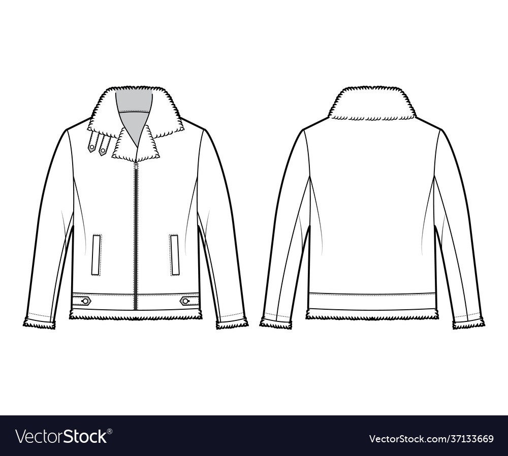 Zip-up bomber leather jacket technical fashion