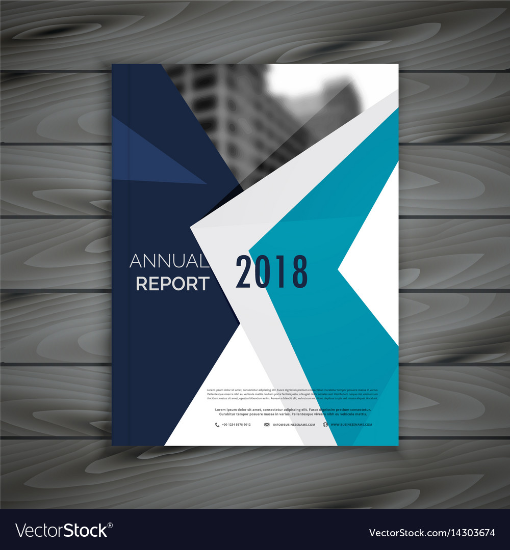 Clean annual report brochure template design