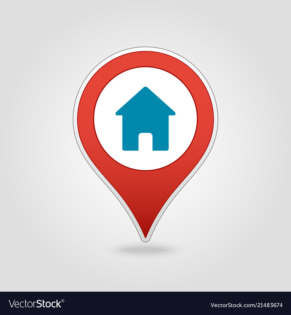 Home pin map icon pointer markers