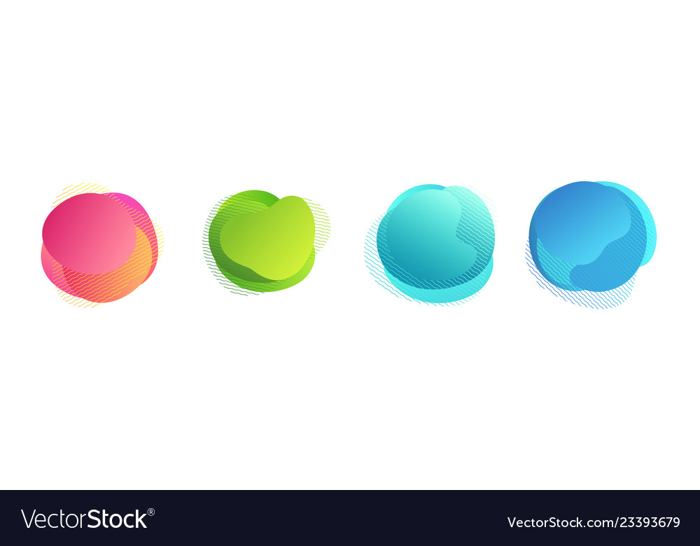 Abstract colored gradient shapes with lines vector image Abstract colored gradient shapes with lines