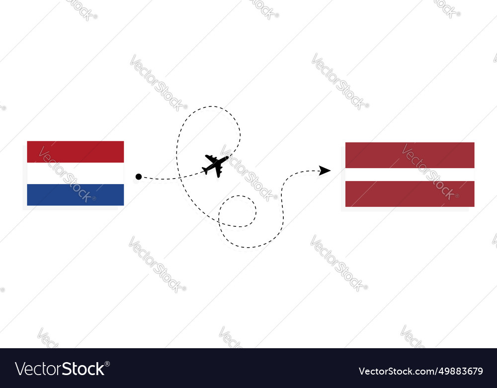 Flight and travel from netherlands to latvia