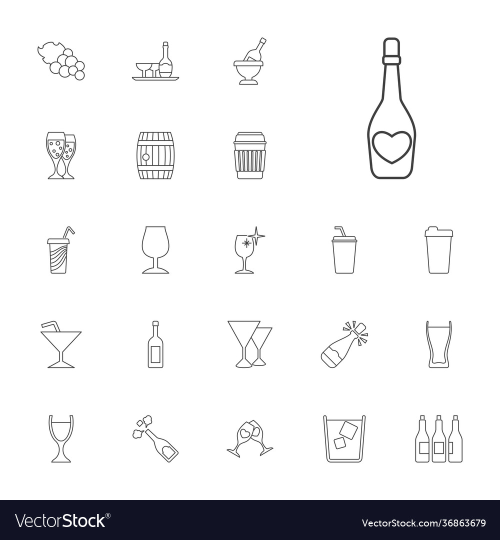 Wine icons