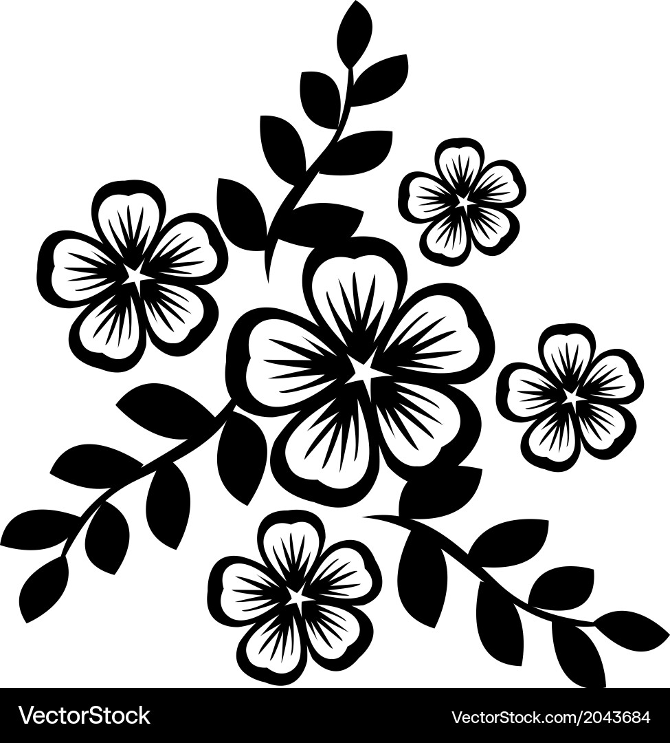 Flowers Royalty Free Vector Image - VectorStock