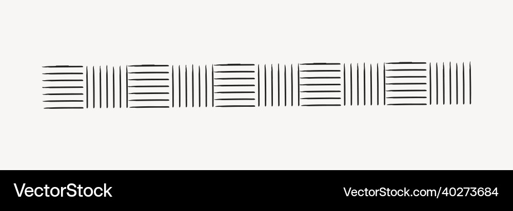 Ink pattern brush seamless pattern set Royalty Free Vector