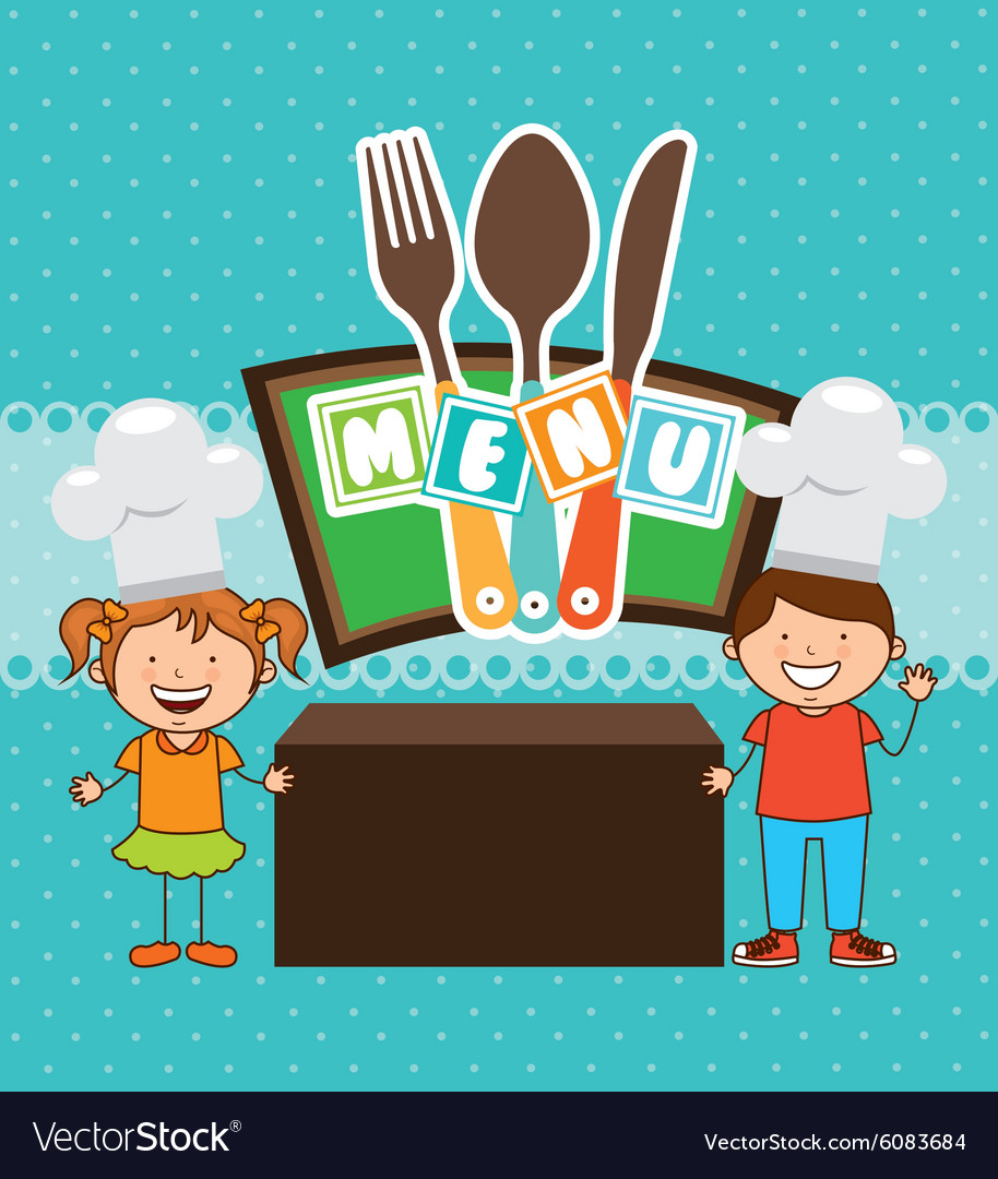 Kids menu Royalty Free Vector Image - VectorStock