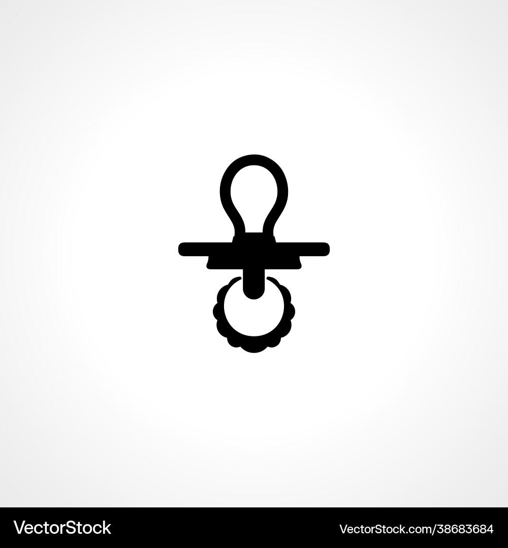 Pacifier icon simple Royalty Free Vector Image