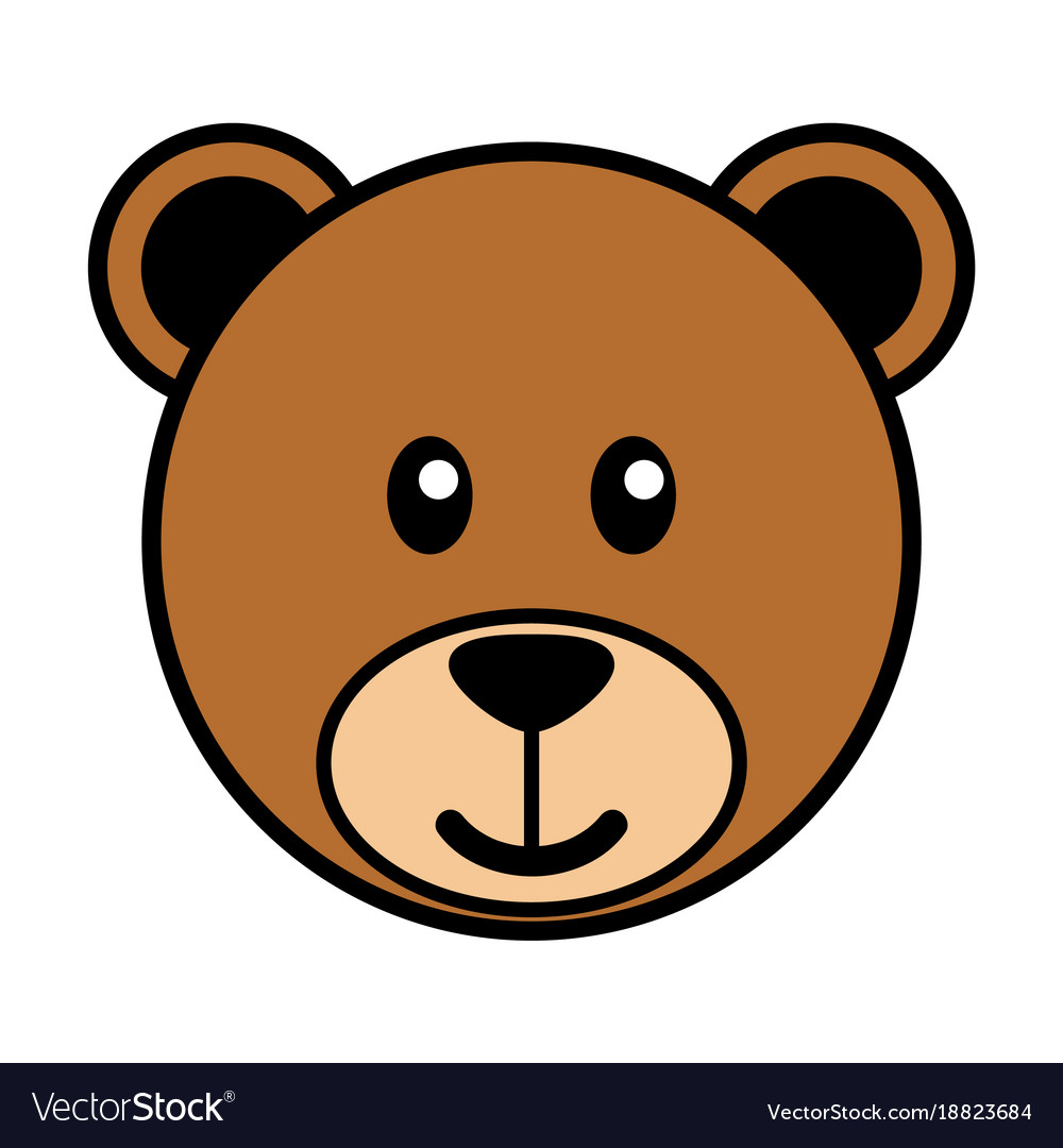 cartoon teddy bear face