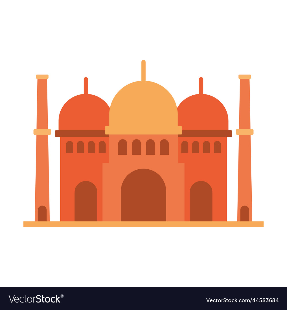 Taj mahal icon Royalty Free Vector Image - VectorStock