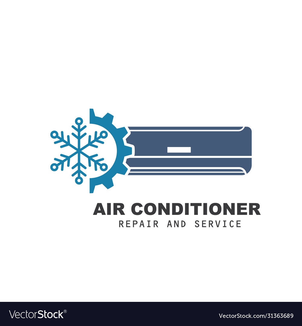 Airconditioner repair and service icon design Vector Image