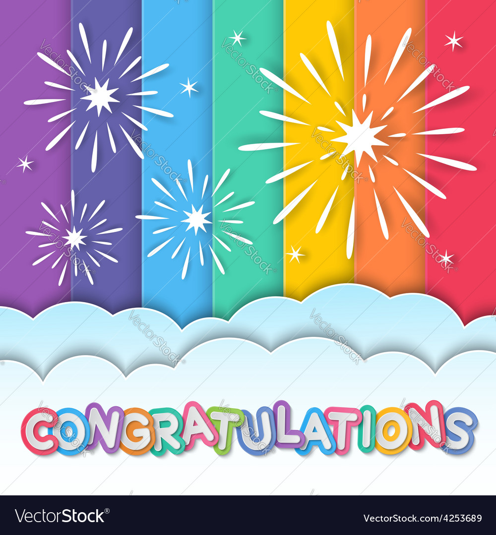 Congratulations Fireworks Clip Art 2419