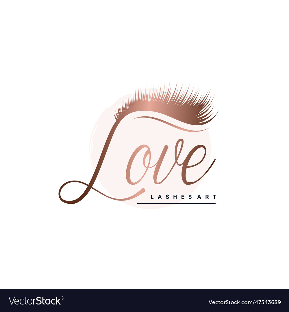 Eyelashes logo design with creative modern concept