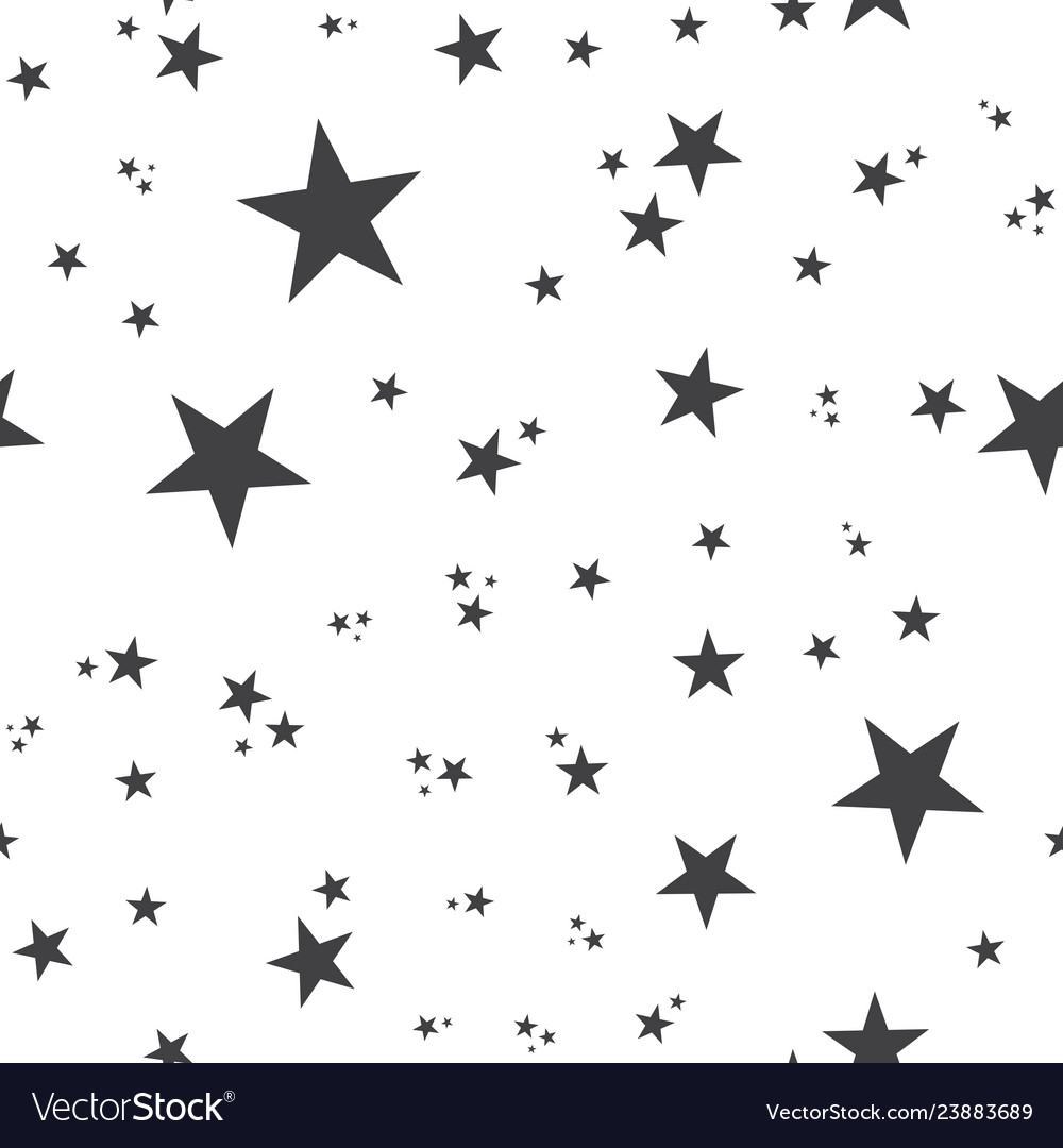 Seamless pattern with stars Royalty Free Vector Image