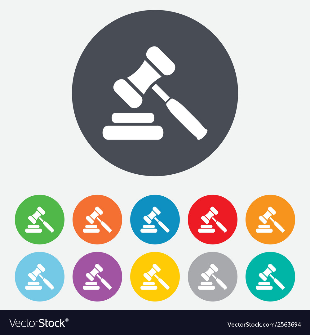 auction hammer icon law