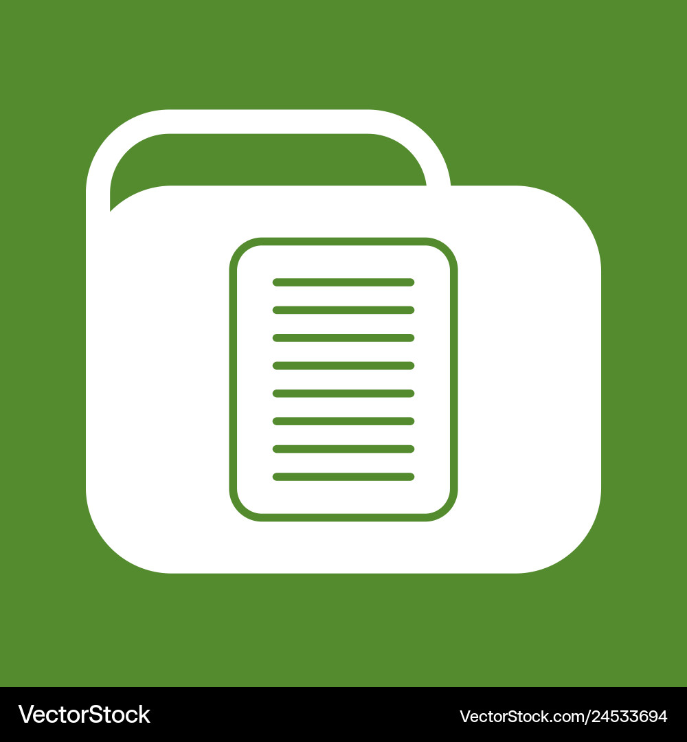 Document folder icon Royalty Free Vector Image