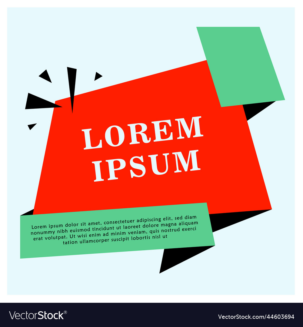 Geometric element template Royalty Free Vector Image
