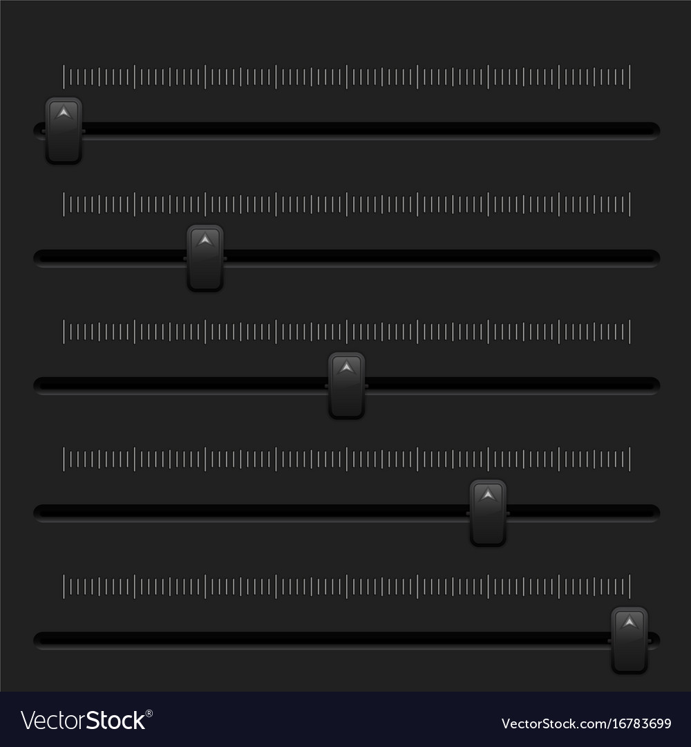 media slider bar black user interface element vector image user interface element