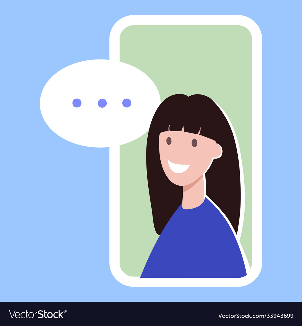 Online communication conference work Royalty Free Vector