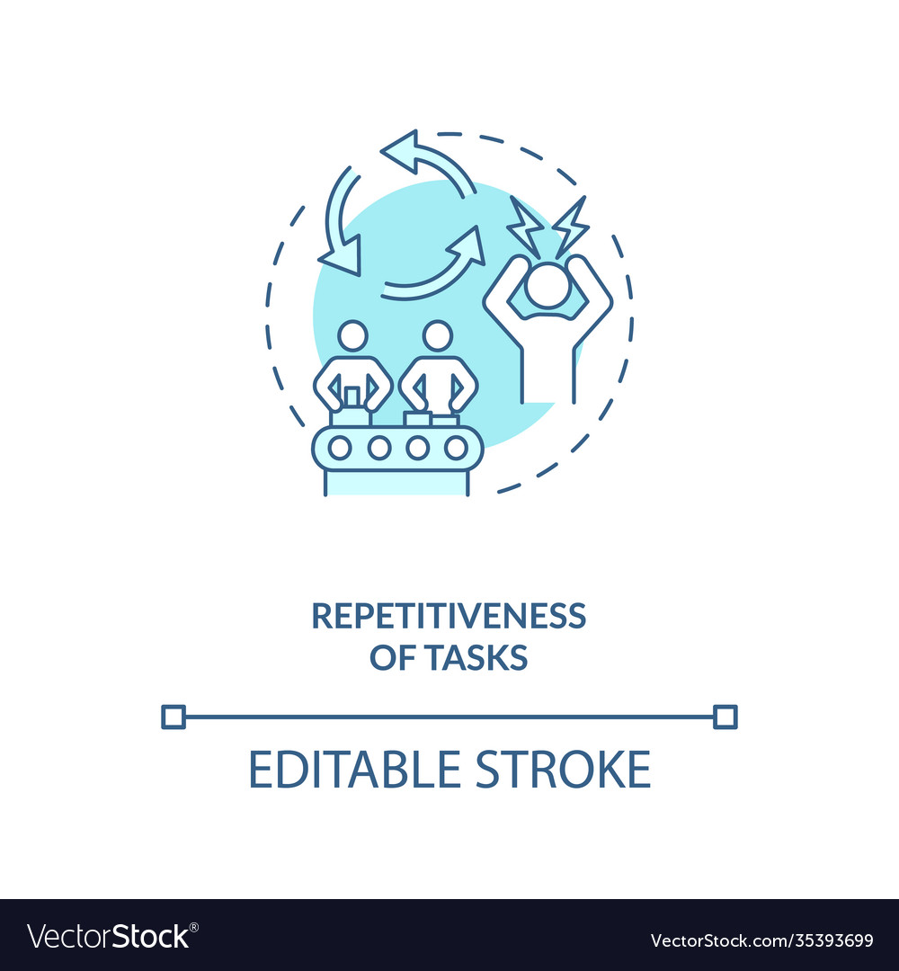 Aufgaben Repetitiveness-Konzept-Symbol