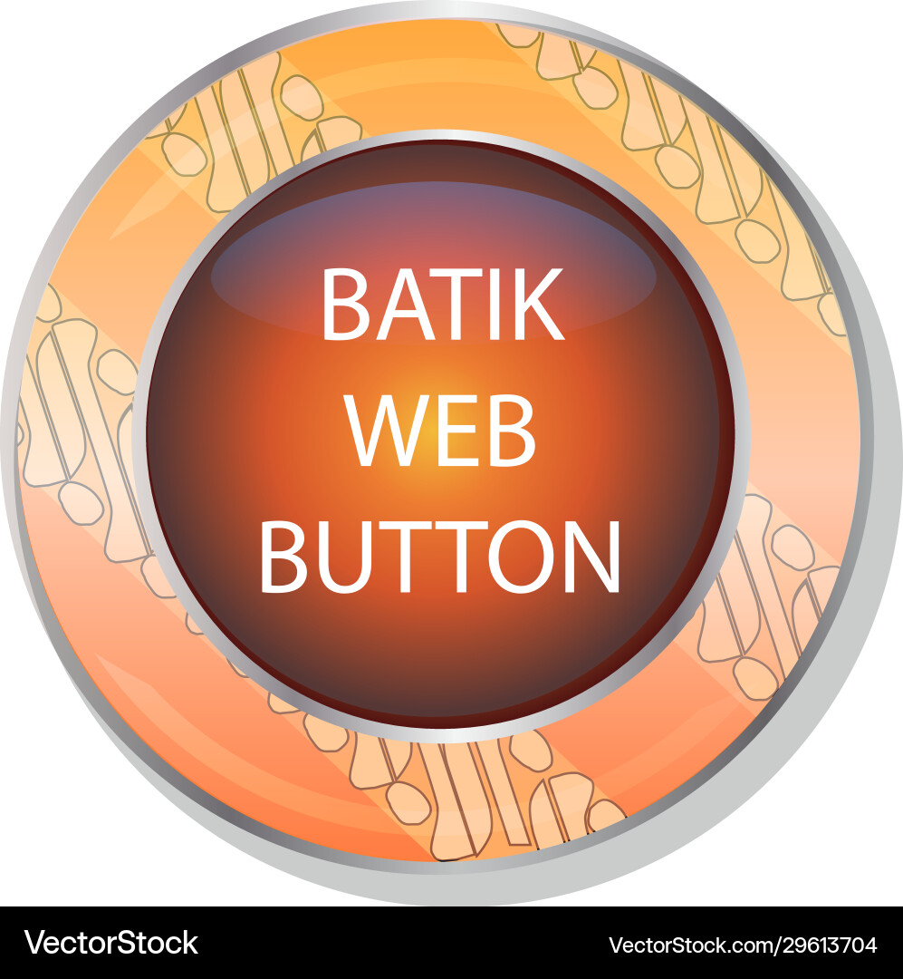 Batik web button and icon template Royalty Free Vector Image