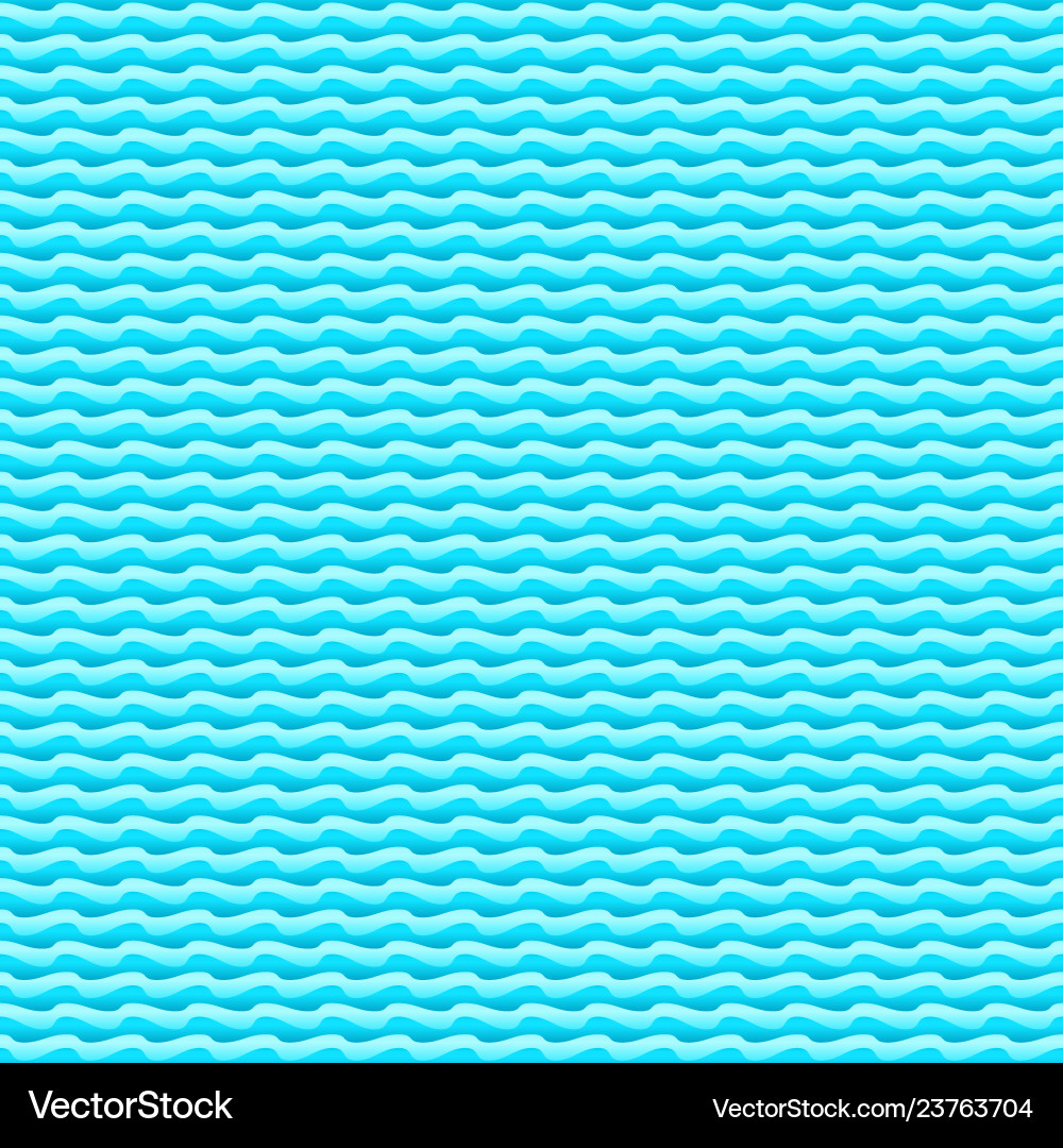 Blue water waves seamless background texture Vector Image