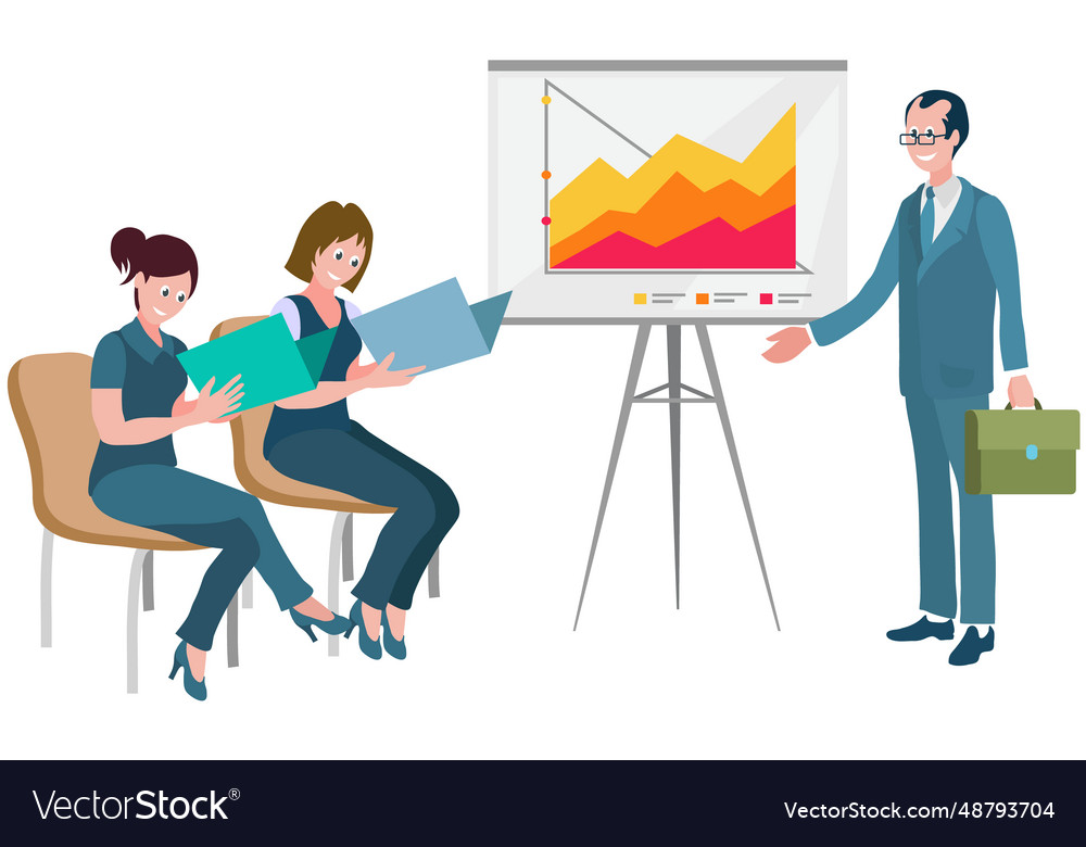 Business meeting in office data analysis concept