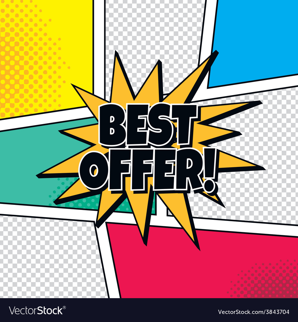 cartoon theme comic template royalty free vector image