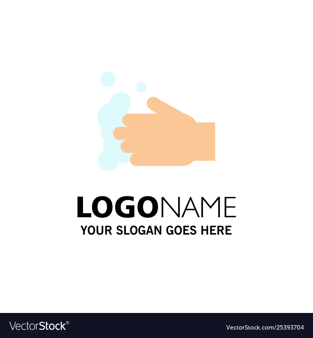 Cleaning hand soap wash business logo template