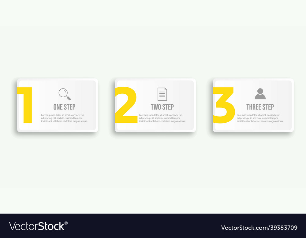 Presentation business infographic template with 3