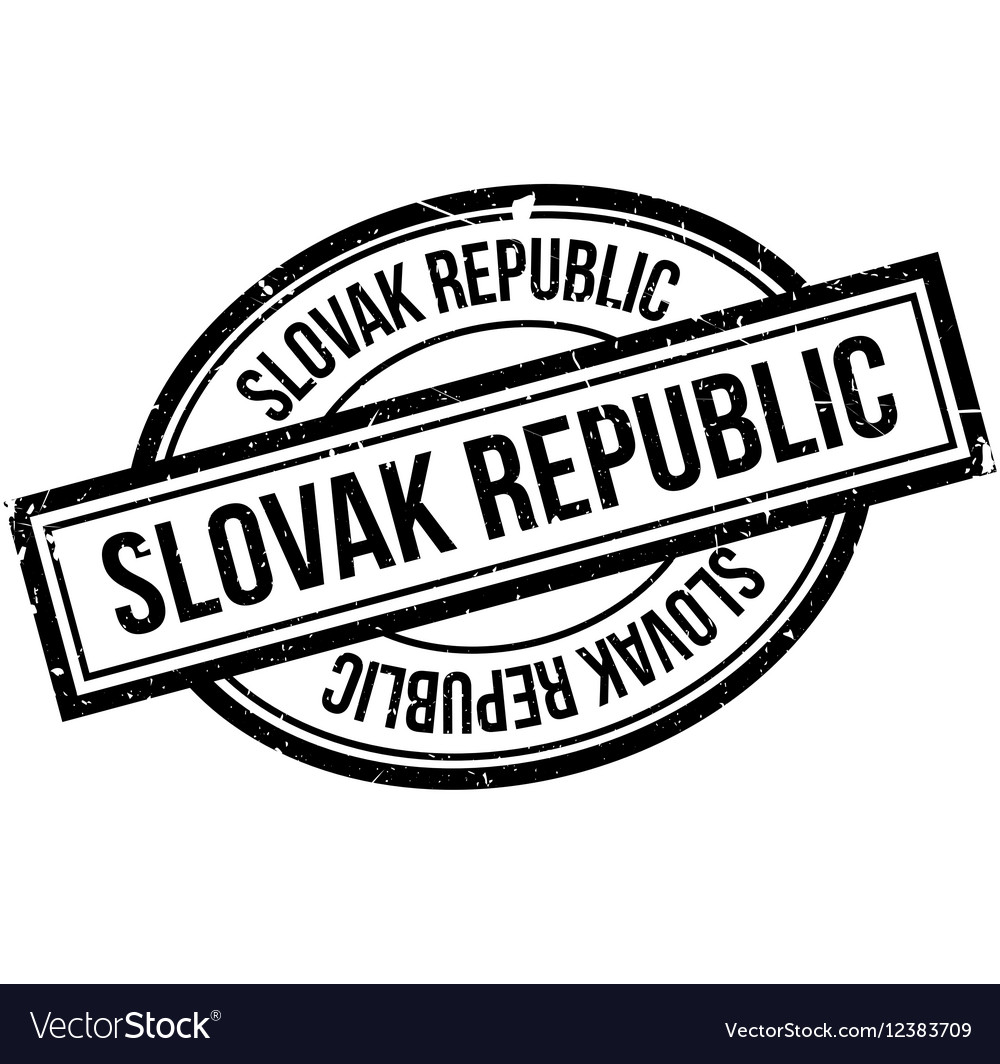 Slovak republic rubber stamp