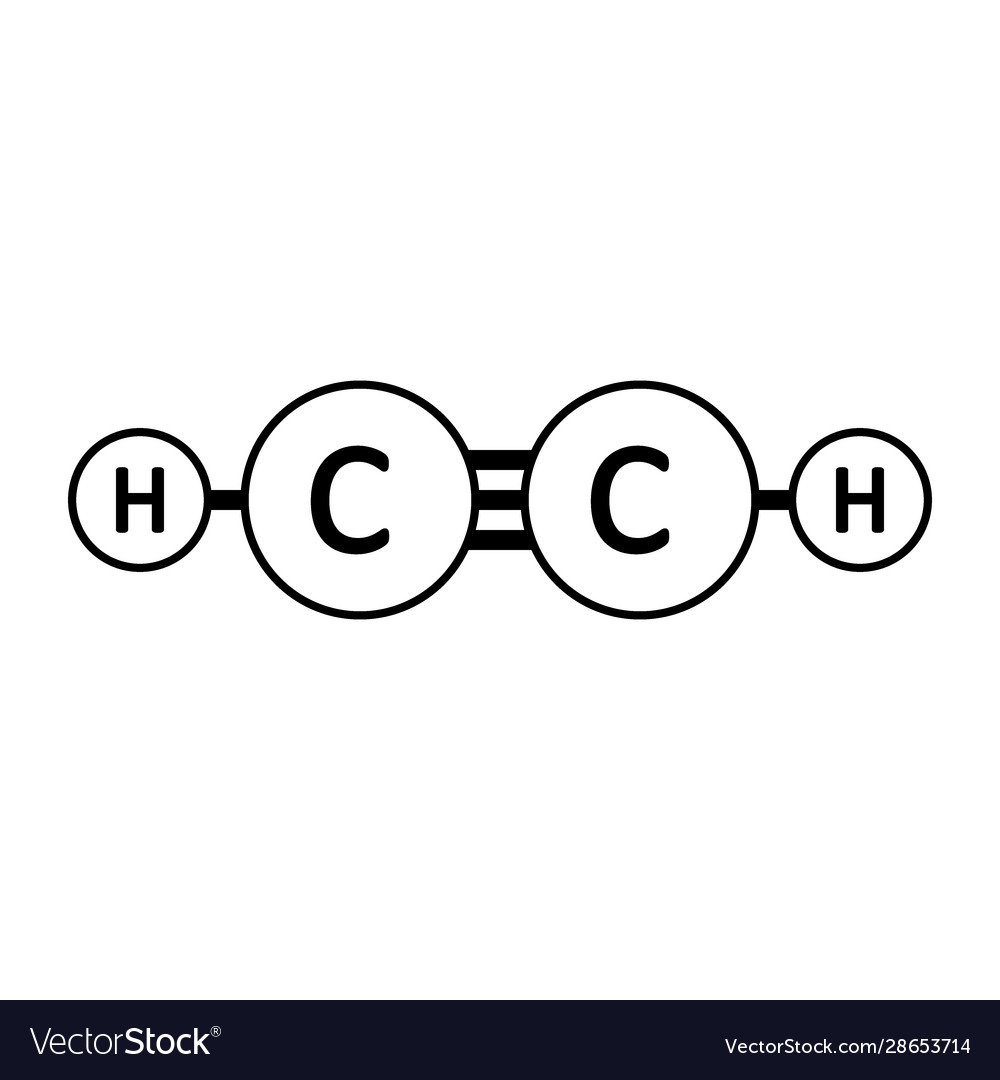 Acetylene molecule icon