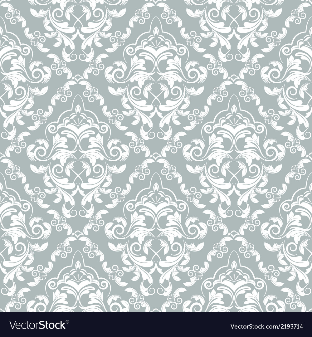 Damask wallpaper Royalty Free Vector Image - VectorStock