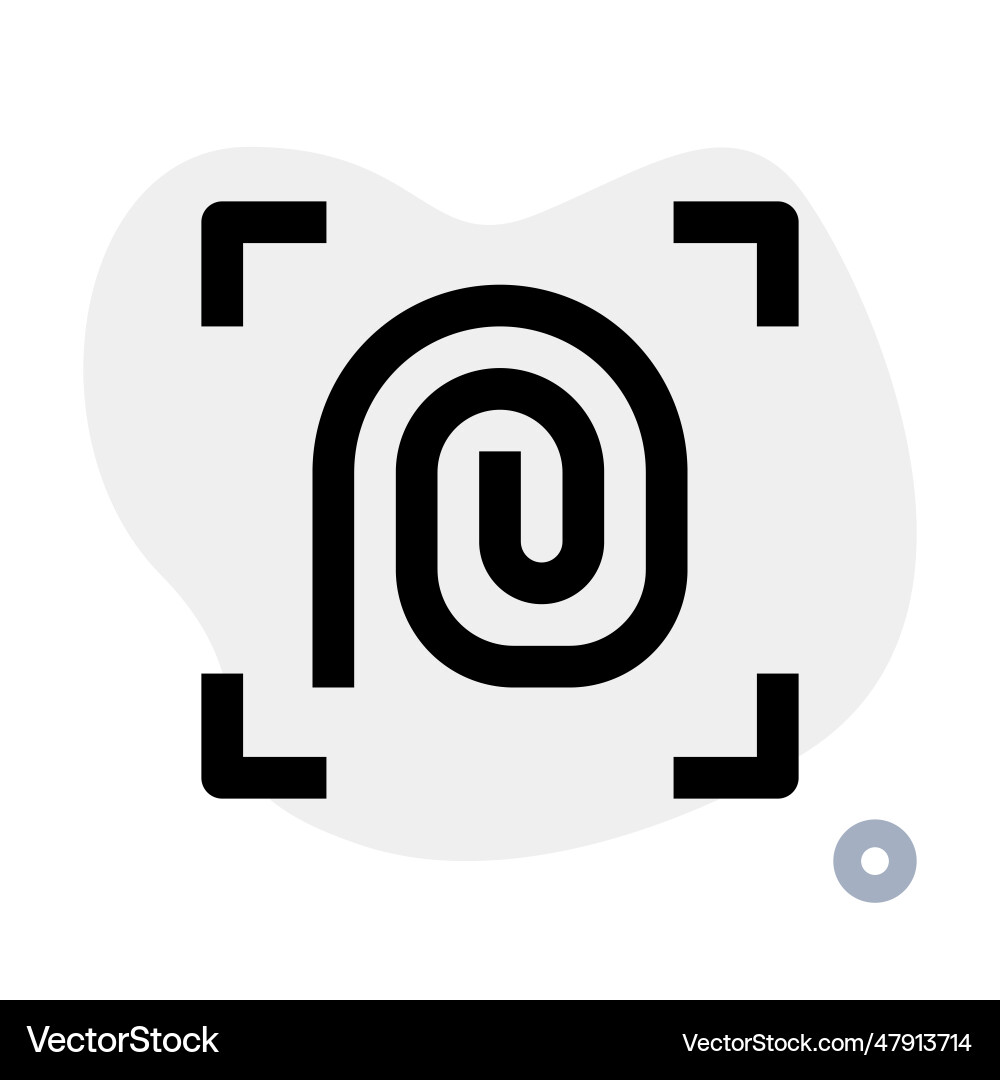 Finger scanner biometric device for security Vector Image
