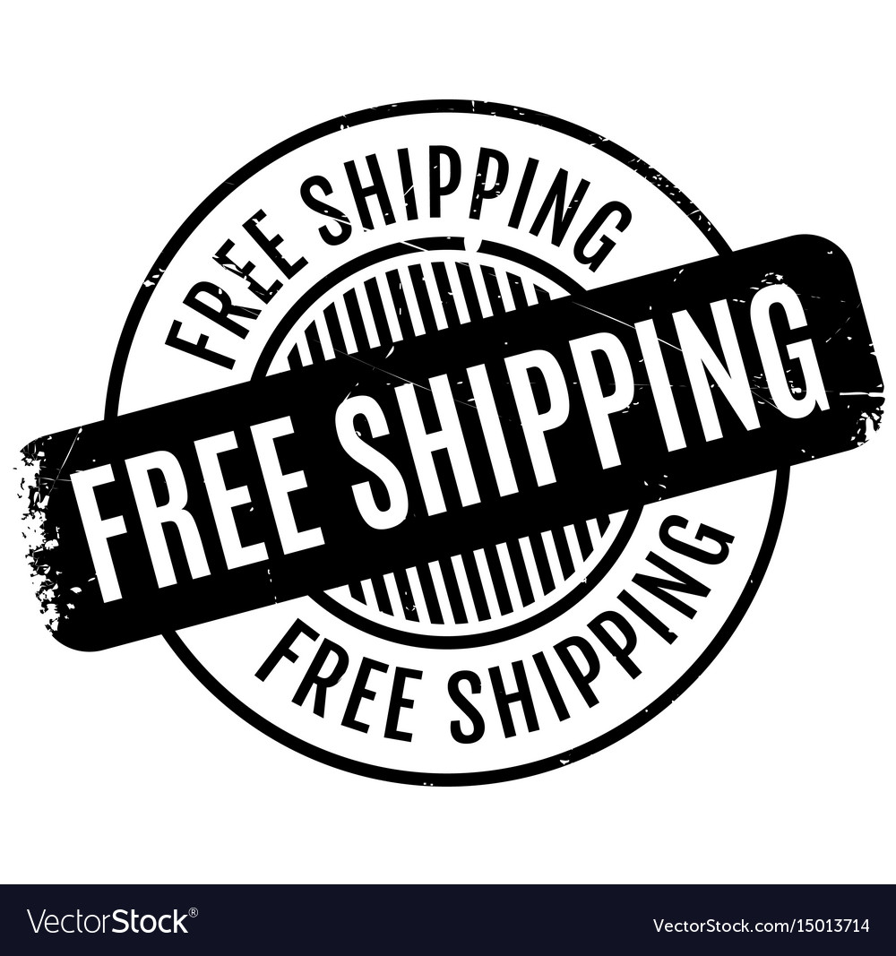 Free shipping rubber stamp Royalty Free Vector Image