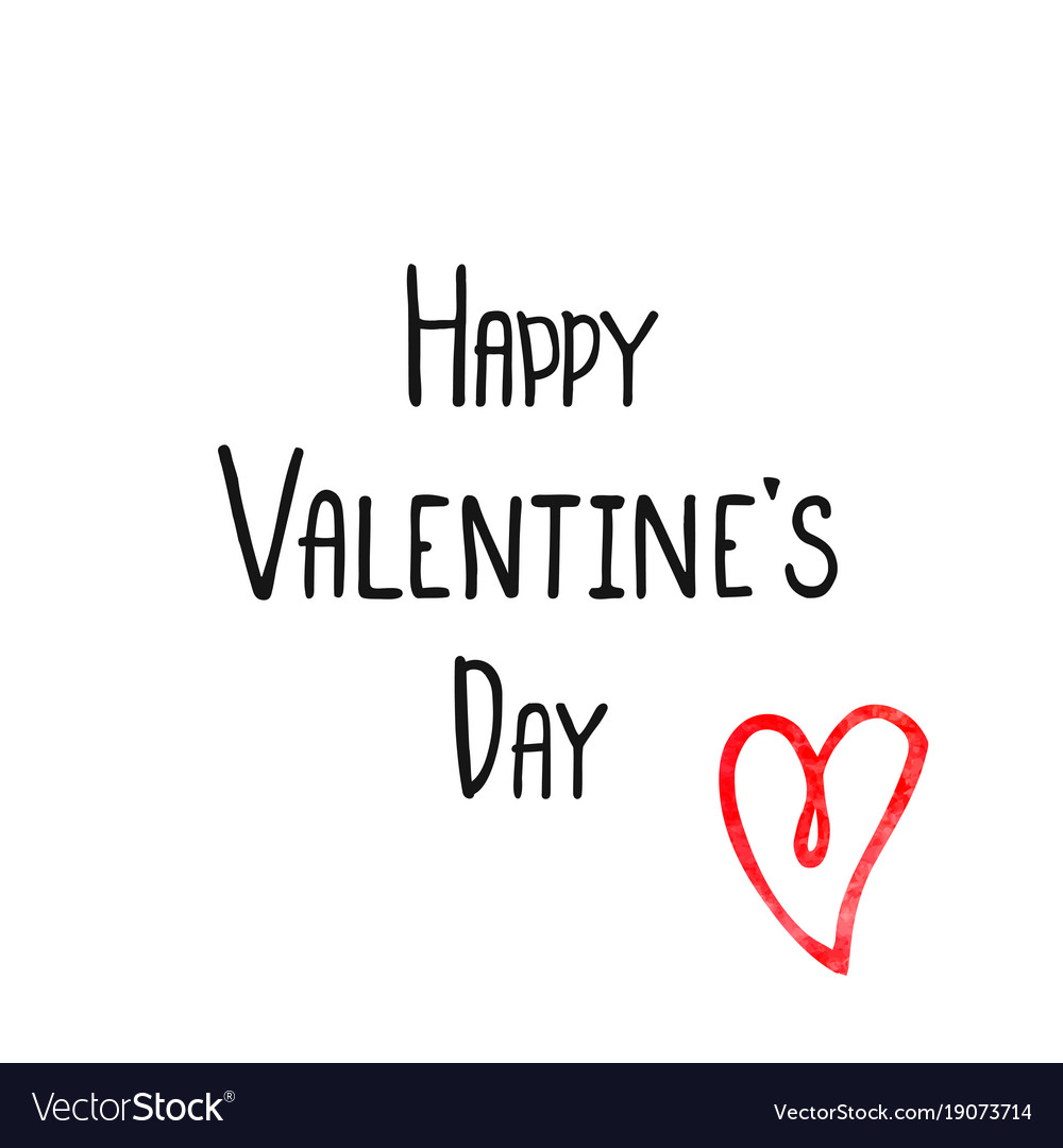 Happy valentines day card Royalty Free Vector Image