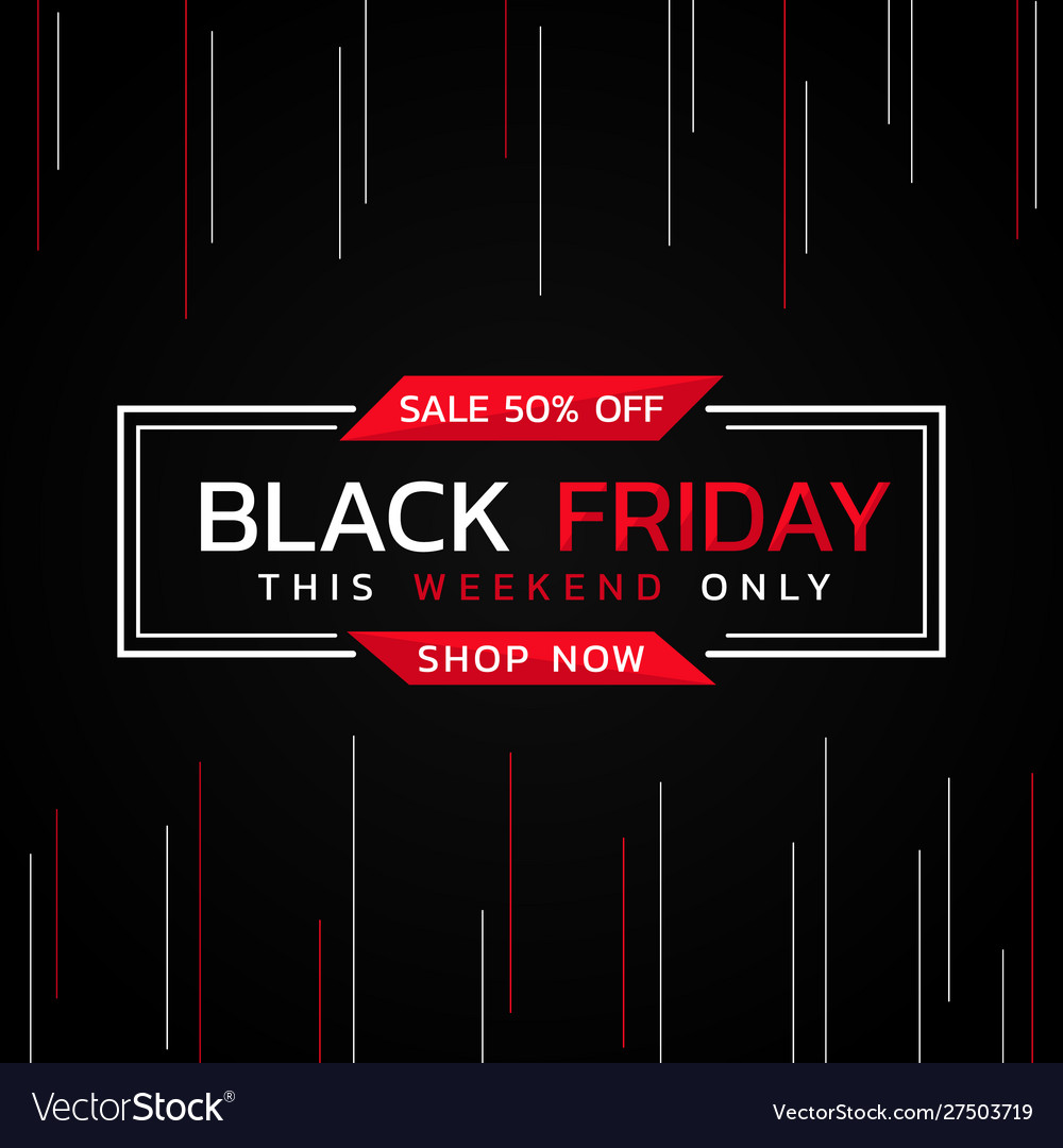 Black friday modern poster minimal background