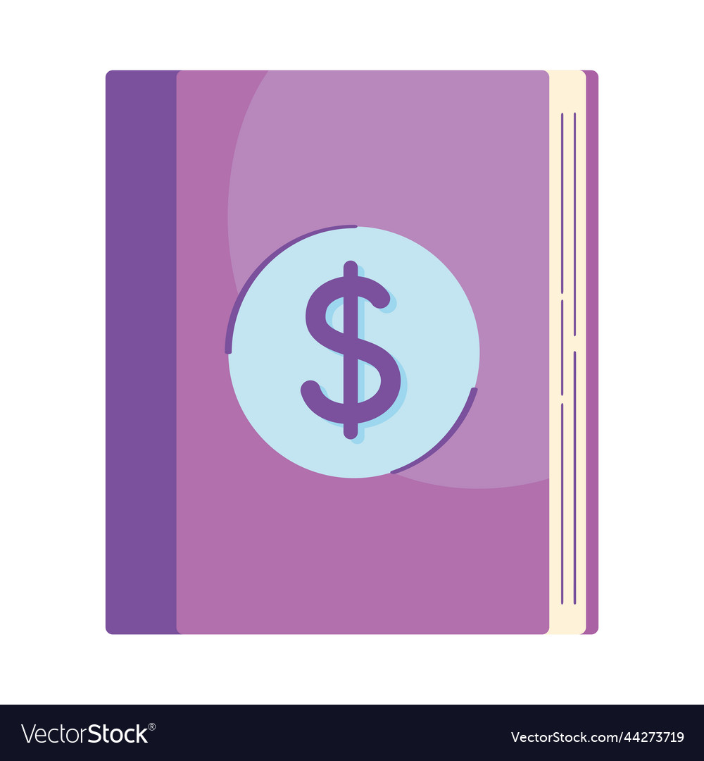 Dollar symbol in book