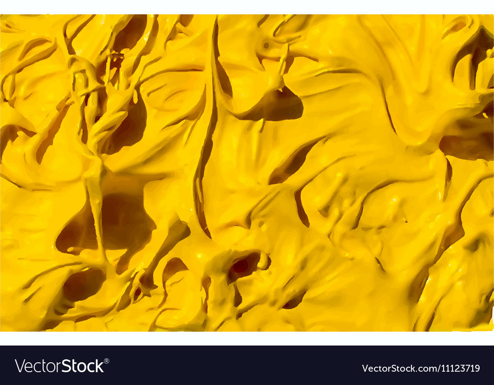 Yellow Texture Oil Paint Royalty Free Vector Image