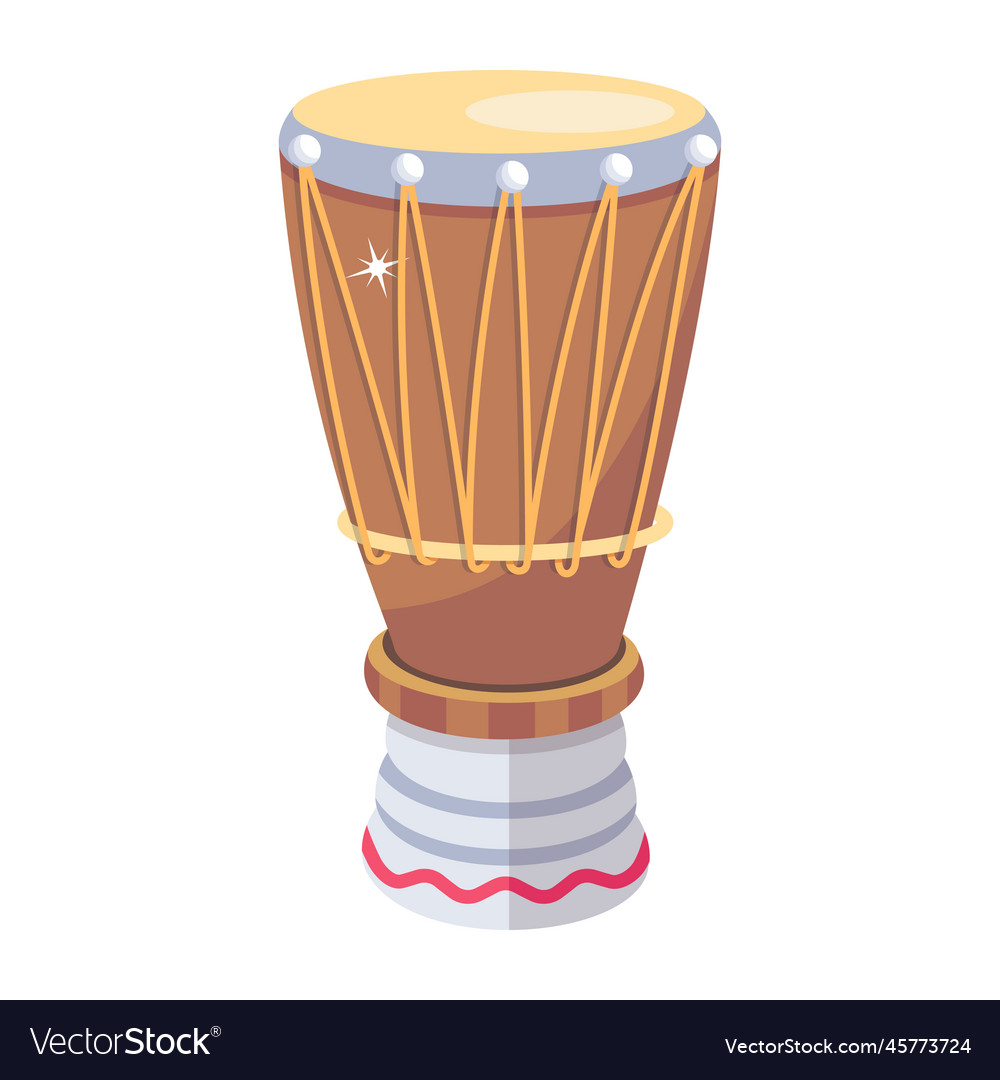 Meinl djembe Royalty Free Vector Image - VectorStock