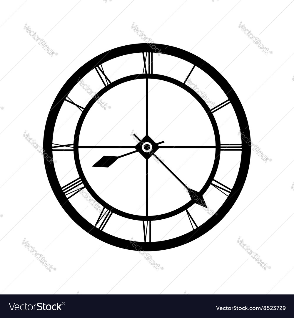 Clock icon simple Royalty Free Vector Image - VectorStock