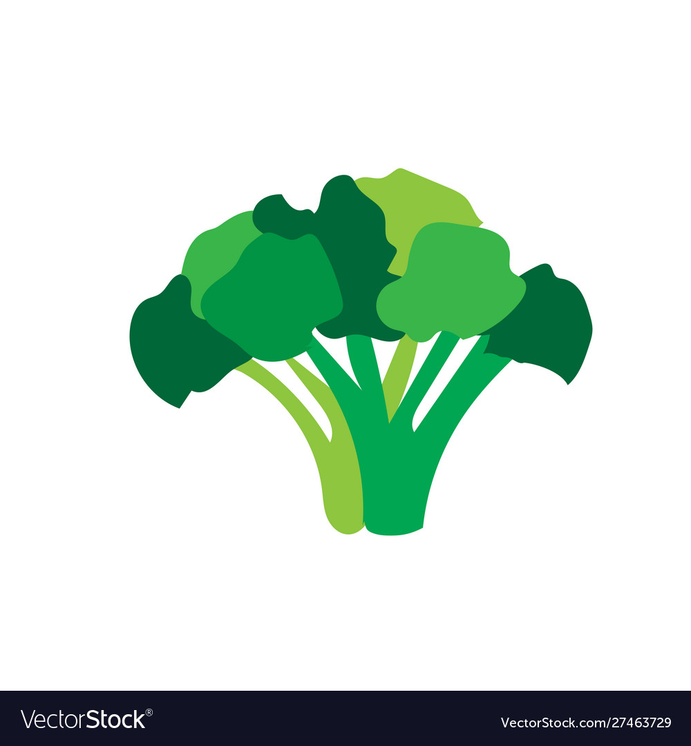 Fresh green vegetables logo designs icons Vector Image