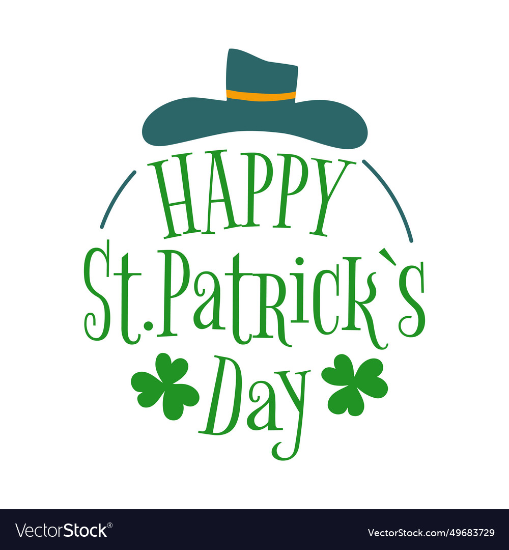 Happy Saint Patrick S Day Royalty Free Vector Image 8222