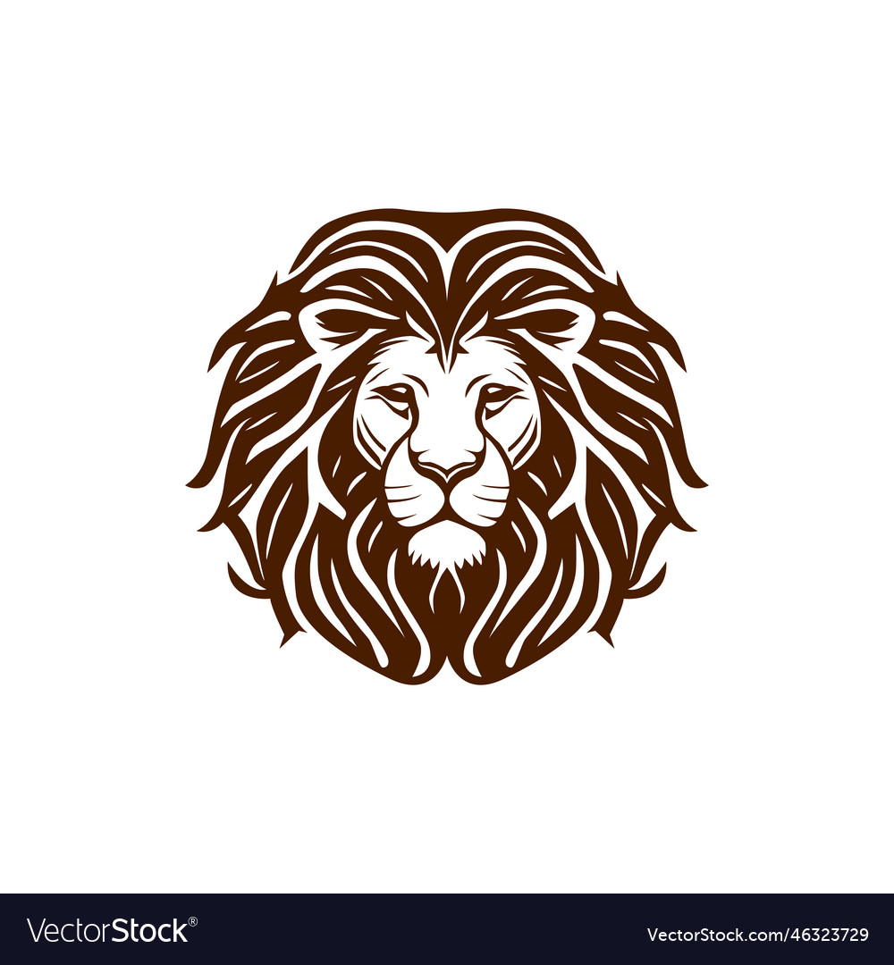 Lion head abstract