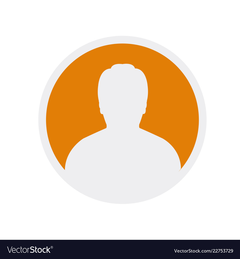 Male user circle icon black avatar Royalty Free Vector Image