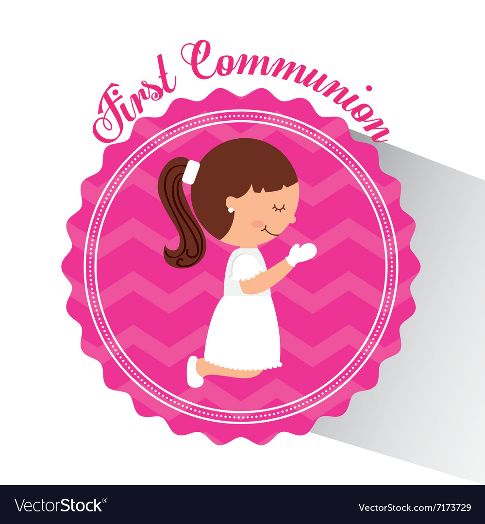 My first communion design Royalty Free Vector Image