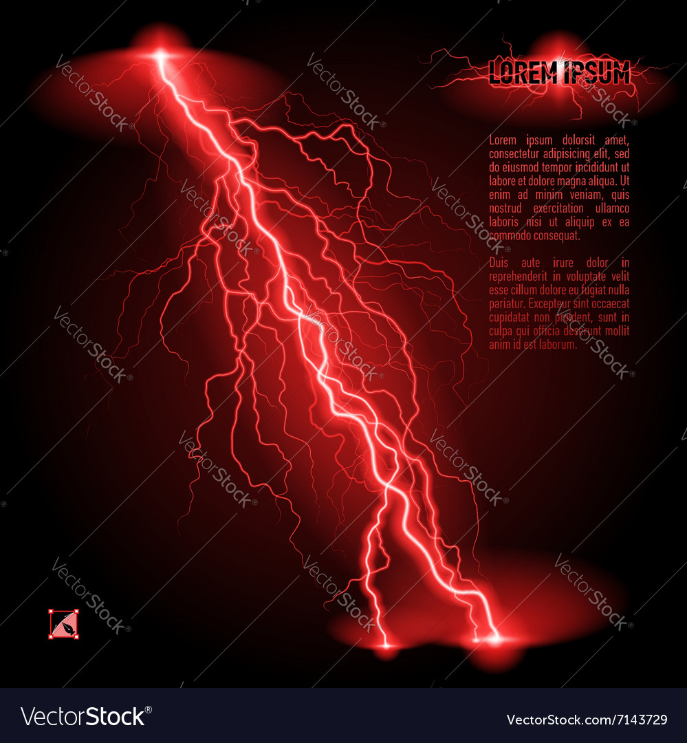 Red line lightning