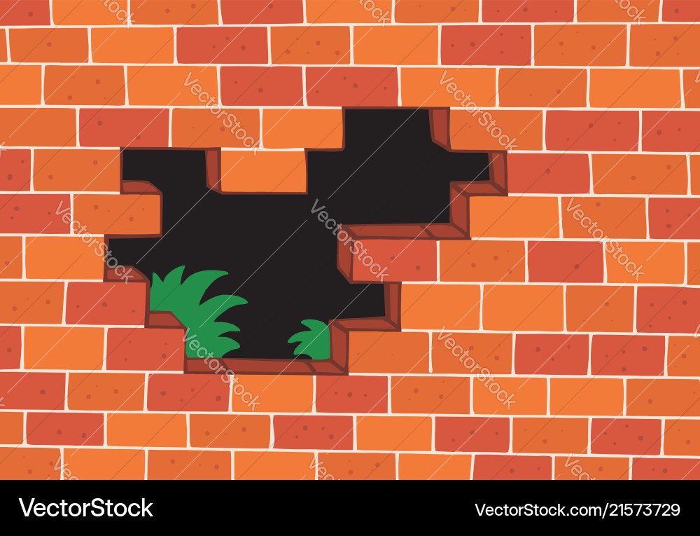 Red brick wall Royalty Free Vector Image - VectorStock