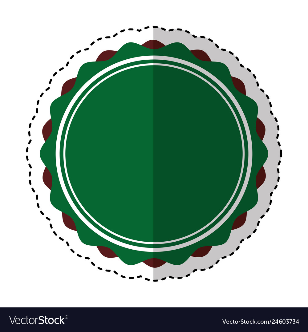 Circle stamp silhouette icon Royalty Free Vector Image