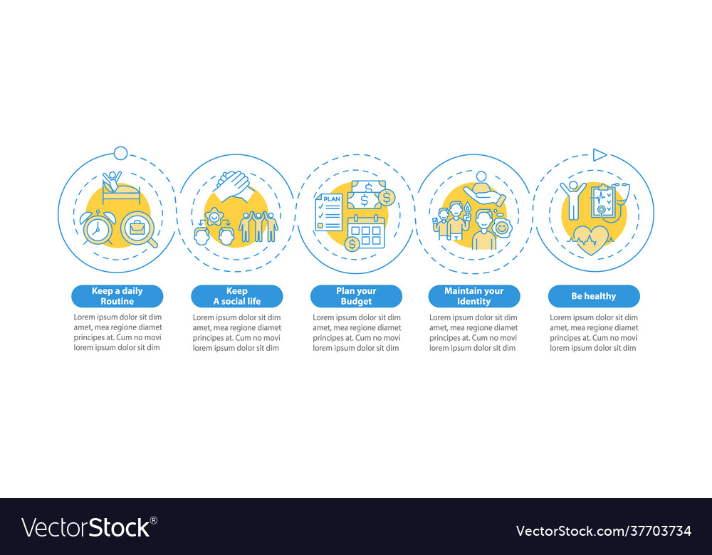 Job Transition Tips Infographic Template Vector Image Job Transition Tips Infographic Template Vector Image